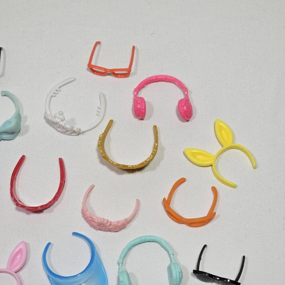 LOL Doll & Barbie Accessories Mixed Lot Hat Headband Sunglasses Tiaras Headphone - Picture 5 of 9